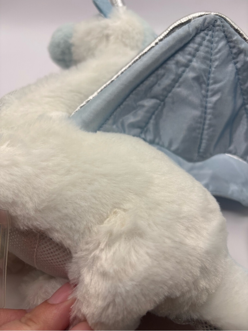 Webkinz Ice Dragon with Sealed Secret Code Tag White Stuffed Animal Ganz READ - Picture 16 of 16